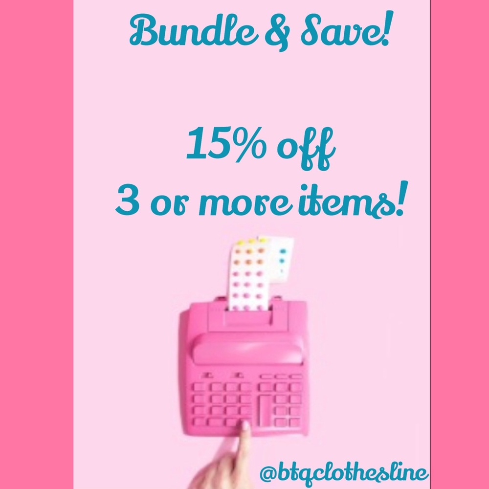 15% Off 3 Or More Items!